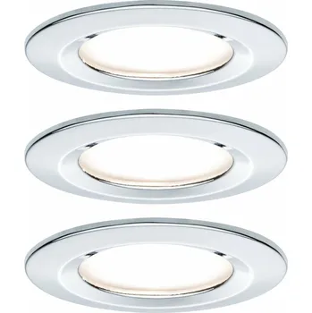 Bodové svítidlo PAULMANN Vestavné svítidlo LED Nova kruhové 3x6,5W GU10 chrom nevýklopné 3-krokové-stmívatelné 934.81 P 93481
