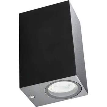 Nástěnné svítidlo HEITRONIC nástěnné svítidlo AMBOS hranaté antracit 2x GU10 up/down 500661