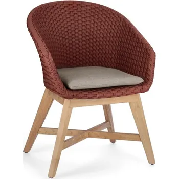 BIZZOTTO zahradní jídelní židle COACHELLA červeno-šedá 0804773