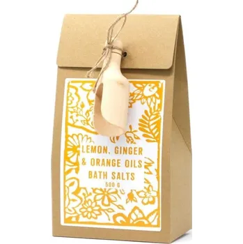 Koupelová sůl AWM, Ltd, S3 8AL Koupelová sůl s dávkovačem - Citrón, Zázvor a Pomeranč 500g