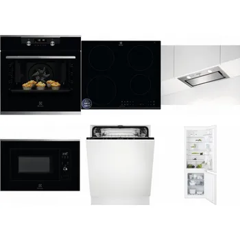Set domácích spotřebičů ELECTROLUX KODDP77X + ELECTROLUX LIR60433B + ELECTROLUX LFG716X + ELECTROLUX LMS2203EMX + ELECTROLUX EEA27200L + ELECTROLUX ENT6TF18S