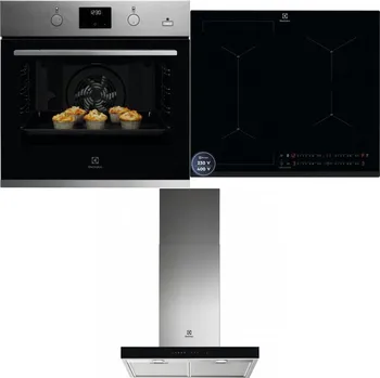 Set domácích spotřebičů ELECTROLUX KODGH70TX + ELECTROLUX EIS62449 + ELECTROLUX LFT766X