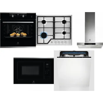 Set domácích spotřebičů ELECTROLUX KODEH70X + ELECTROLUX KGS6426SX + ELECTROLUX LFT426X + ELECTROLUX LMS4253TMX + ELECTROLUX EES48200L