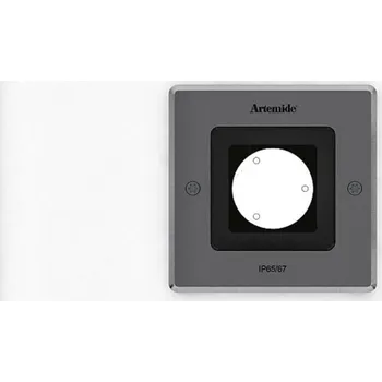 Venkovní osvětlení Artemide Ego 90 Flat pochozí ocel EL 3000K čtverec T40007ELPTW00