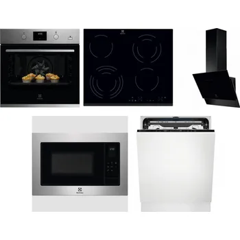 Set domácích spotřebičů ELECTROLUX KODGH70TX + ELECTROLUX EHF6343FOK + ELECTROLUX LFV616K + ELECTROLUX EMS4253TEX + ELECTROLUX EEM69410L