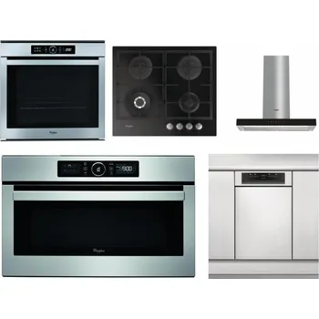 Set domácích spotřebičů WHIRLPOOL ABSOLUTE AKZM 8480 IX + WHIRLPOOL GOFL 629/NB + WHIRLPOOL WHBS 62F LT K + WHIRLPOOL ABSOLUTE AMW 730 IX + WHIRLPOOL WSBO 3O34 PF X