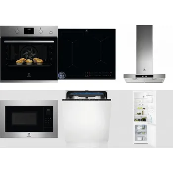 Set domácích spotřebičů ELECTROLUX KODGH70TX + ELECTROLUX EIS62449 + ELECTROLUX LFT426X + ELECTROLUX EMS4253TEX + ELECTROLUX EES48200L + ELECTROLUX LNT3LF18S