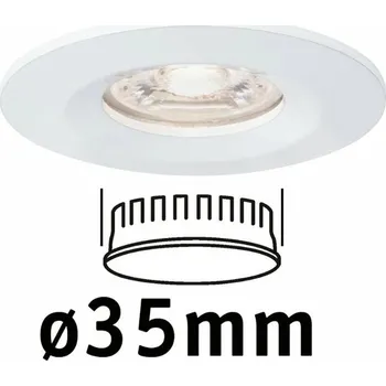 Venkovní osvětlení Paulmann 94298 Nova Mini, bílá bodovka, 1x4W LED 2700K, prům. 6,5cm, IP44