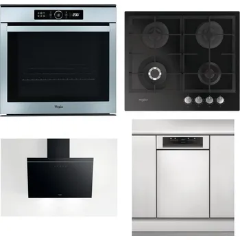 Set domácích spotřebičů WHIRLPOOL ABSOLUTE AKZM 8480 IX + WHIRLPOOL GOFL 629/NB + WHIRLPOOL AKR 62F LT K + WHIRLPOOL WSBO 3O34 PF X