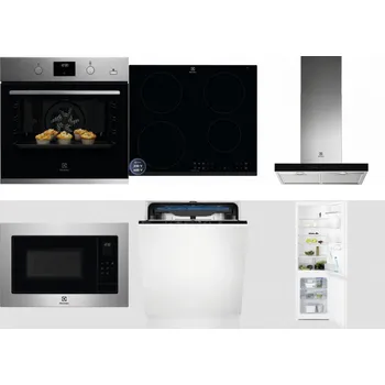 Set domácích spotřebičů ELECTROLUX KODGH70TX + ELECTROLUX LIR60433B + ELECTROLUX LFT766X + ELECTROLUX EMS4253TEX + ELECTROLUX EES48200L + ELECTROLUX LNT3LF18S