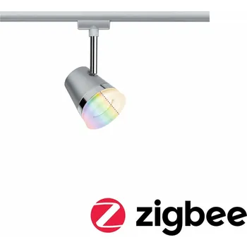 Svítidlo PAULMANN Smart Home Zigbee URail spot Cone RGBW matný chrom 5,5W včetně sv. zdroje 955.25