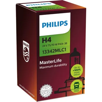 Autožárovka Philips H4 MasterLife 24V 13342MLC1