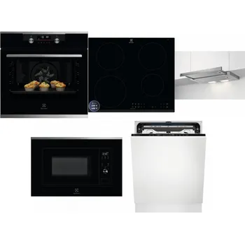 Set domácích spotřebičů ELECTROLUX KODDP77X + ELECTROLUX LIR60433B + ELECTROLUX LFP326S + ELECTROLUX LMS2203EMX + ELECTROLUX EEM69410L