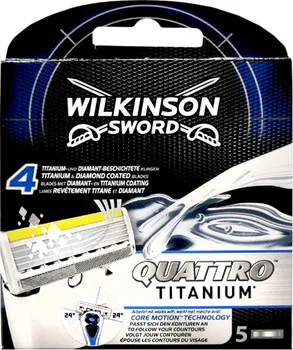 Wilkinson Sword Quattro Titanium náhradní břity 5 ks