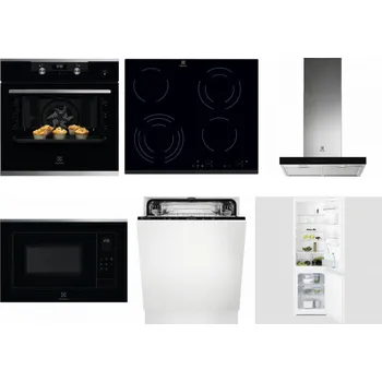 Set domácích spotřebičů ELECTROLUX KODEH70X + ELECTROLUX EHF6343FOK + ELECTROLUX LFT766X + ELECTROLUX LMS4253TMX + ELECTROLUX EEA27200L + ELECTROLUX LNT3LF18S