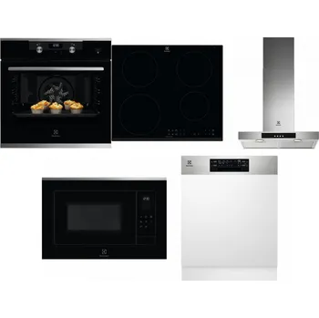 Set domácích spotřebičů ELECTROLUX KODEH70X + ELECTROLUX LIR60430 + ELECTROLUX LFT426X + ELECTROLUX LMS4253TMX + ELECTROLUX EEM48300IX