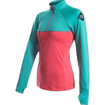 Dámská bunda SENSOR Coolmax Thermo zip - Dámská funkční mikina Barva: korál/sea green, Velikost: S