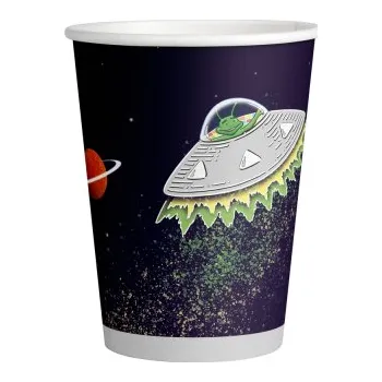 Jednorázové nádobí Vesmír kelímky papírové 8 ks 250 ml 9914666