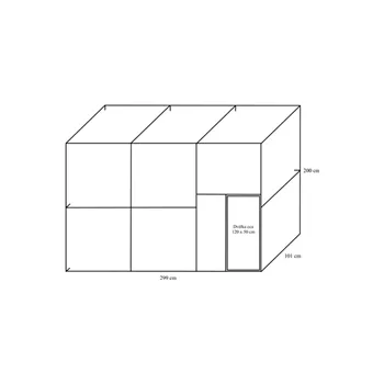 Stavebnice voliéry 3x1x2m PROFI
