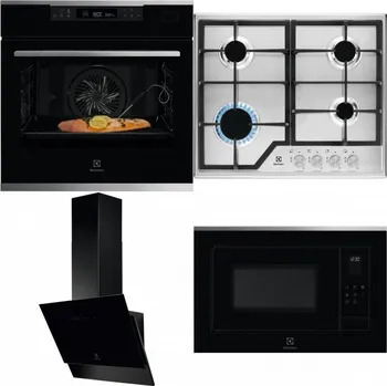 Set domácích spotřebičů ELECTROLUX KOBCS31X + ELECTROLUX KGS6426SX + ELECTROLUX LFV616K + ELECTROLUX LMS4253TMX