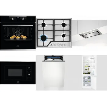 Set domácích spotřebičů ELECTROLUX KODEH70X + ELECTROLUX KGS6426SX + ELECTROLUX LFG716X + ELECTROLUX LMS2203EMX + ELECTROLUX EEM23100L + ELECTROLUX LNT3LF18S