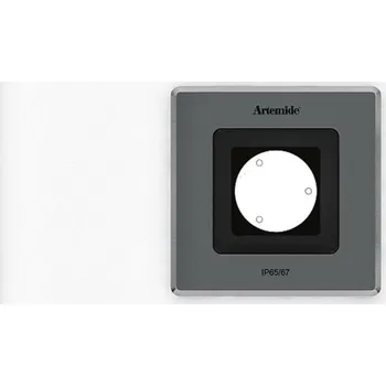 Venkovní osvětlení Artemide Ego Flat 90 downlight čtverec 24d 3000K Inox IK10 T42012FLW00