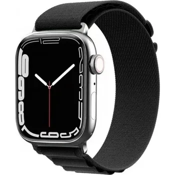 Řemínek na hodinky Nylonový řemínek alpský tah pro Apple Watch 42mm / 41mm / 40mm / 38mm - černý