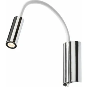 Nástěnné svítidlo RENDL SHOW nástěnná bílá chrom 230V LED 3W 3000K R12896