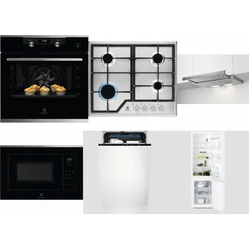 Set domácích spotřebičů ELECTROLUX KODEH70X + ELECTROLUX KGS6426SX + ELECTROLUX LFP326S + ELECTROLUX LMS4253TMX + ELECTROLUX EEM23100L + ELECTROLUX LNT3LF18S