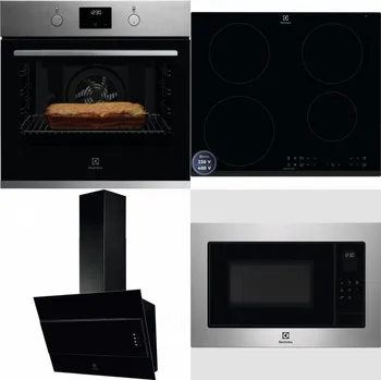 Set domácích spotřebičů ELECTROLUX KOFGH70TX + ELECTROLUX LIR60433B + ELECTROLUX LFV316K + ELECTROLUX EMS4253TEX