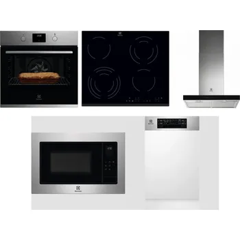 Set domácích spotřebičů ELECTROLUX KOFGH70TX + ELECTROLUX EHF6343FOK + ELECTROLUX LFT766X + ELECTROLUX EMS4253TEX + ELECTROLUX EEM43300IX