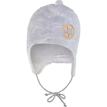 Módní doplněk Little Angel Čepice Mazlík Outlast® šedá obloha velikost 2 (39-41 cm)