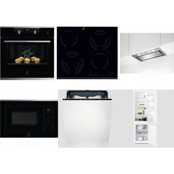 Set domácích spotřebičů ELECTROLUX KODEH70X + ELECTROLUX EHF6343FOK + ELECTROLUX LFG716X + ELECTROLUX LMS4253TMX + ELECTROLUX EES48200L + ELECTROLUX LNT3LF18S