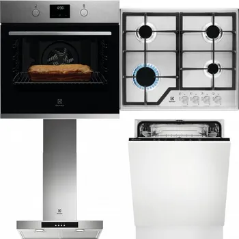 Set domácích spotřebičů ELECTROLUX KOFGH70TX + ELECTROLUX KGS6426SX + ELECTROLUX LFT426X + ELECTROLUX EEA27200L
