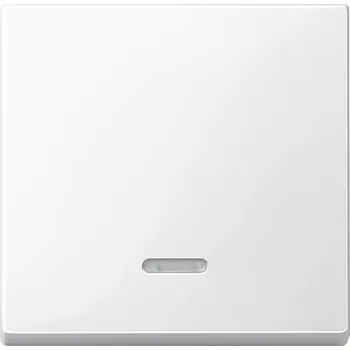 Elektrická zásuvka Merten kryt kontrolní spínač Systéem M, 1-M, M Smart, M Plan, M Creativ polární bílá lesklá 436019 1 ks