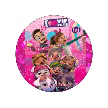 Jedlá dekorace na dort VIP PETS spolu, VARIANTA Jedlý papír 1647