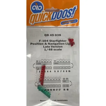 Plastikový model Quickboost 1/48 F-104 Starfighter posit.&navig.light (HAS)