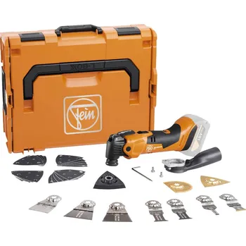 Frézka Fein Multimaster AMM 500 Plus Top akumulátorový multifunkční nástroj bez akumulátoru, bez nabíječky, vč. příslušenství, kufřík, 33dílné, 18 V, 71293863000