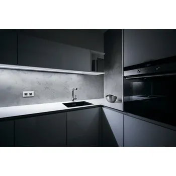 LED lišta LED profil pod linku 12W DW 1m denní bílá 230V s dotykovým ovládáním kdekoli na hliníkovém profilu samolepící