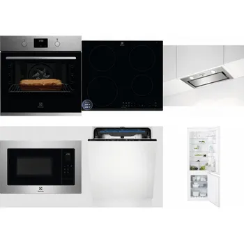 Set domácích spotřebičů ELECTROLUX KOFGH70TX + ELECTROLUX LIR60433B + ELECTROLUX LFG716X + ELECTROLUX EMS4253TEX + ELECTROLUX EES48200L + ELECTROLUX ENT6TF18S