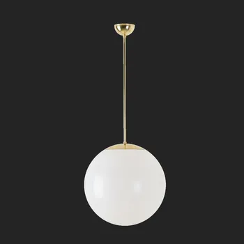 OSMONT ISI68362 ISIS P3 závěsné plastové svítidlo mosaz leštěná / bílá IP40 3000 K 27W LED nouzové kombinované 1 h