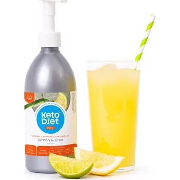 Keto dieta KetoDiet Nápojový koncentrát 500 ml, citrón/limeta