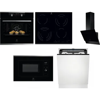 Set domácích spotřebičů ELECTROLUX KODDP77X + ELECTROLUX EHF6343FOK + ELECTROLUX LFV616K + ELECTROLUX LMS2203EMX + ELECTROLUX EEM69410L