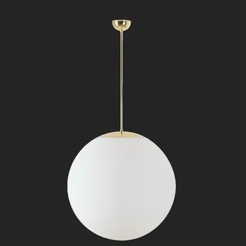 OSMONT ADR60710 ADRIA P5 závěsné skleněné svítidlo mosaz leštěná / bílá IP40 4000 K 48W LED DALI