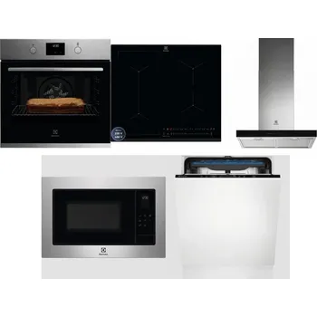 Set domácích spotřebičů ELECTROLUX KOFGH70TX + ELECTROLUX EIS62449 + ELECTROLUX LFT766X + ELECTROLUX EMS4253TEX + ELECTROLUX EES48200L