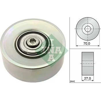 Vratná/vodicí kladka, klínový žebrový řemen Schaeffler INA 532 0398 10