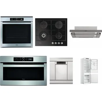 Set domácích spotřebičů WHIRLPOOL ABSOLUTE AKZM 8480 IX + WHIRLPOOL GOFL 629/NB + WHIRLPOOL AKR 5390/1 IX + WHIRLPOOL ABSOLUTE AMW 730 IX + WHIRLPOOL WSBO 3O34 PF X + WHIRLPOOL WHC18 T311