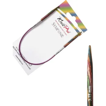 Jehlice KnitPro Symfonie kruhové fixní jehlice 3,75mm 25cm (KnitPro Symfonie kruhové jehlice 3,75mm 25cm)