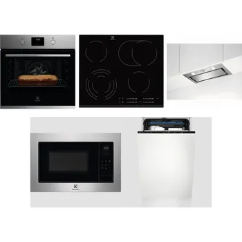 Set domácích spotřebičů ELECTROLUX KOFGH70TX + ELECTROLUX EHF6547FXK + ELECTROLUX LFG716X + ELECTROLUX EMS4253TEX + ELECTROLUX EEM23100L