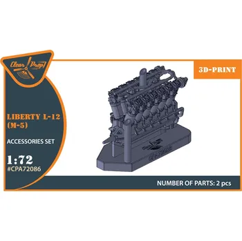Plastikový model Clear Prop models 1/72 Liberty L-12 engine set (3D Print)